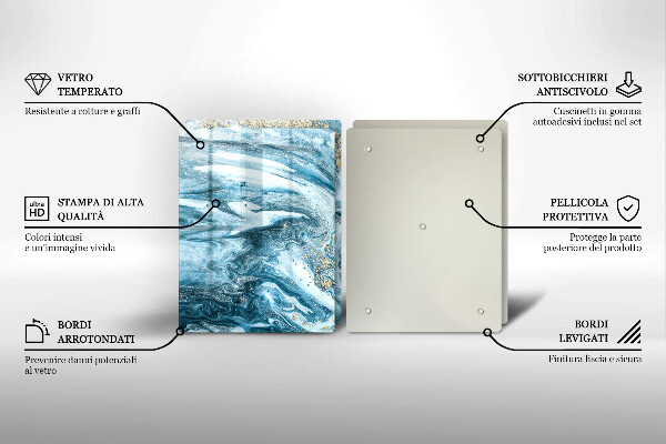 Chopping board Structure with gold