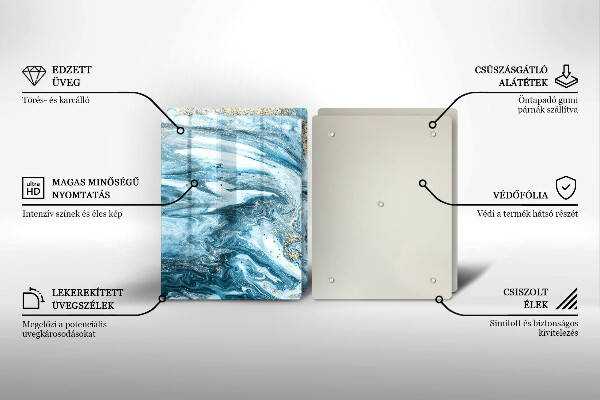 Chopping board Structure with gold