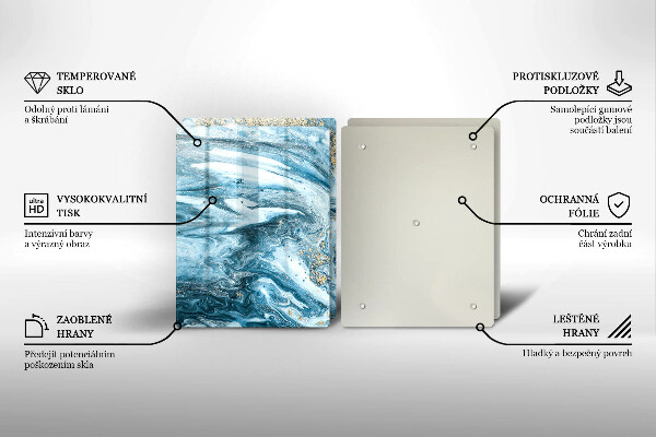 Chopping board Structure with gold