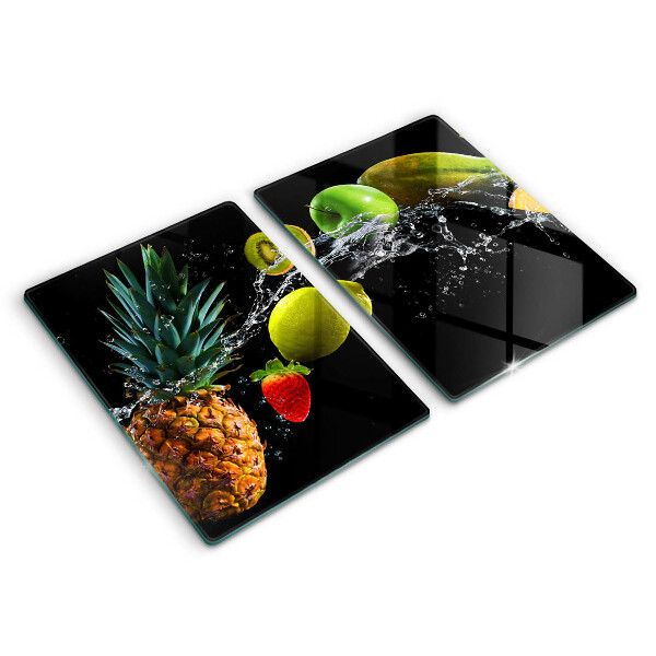 Chopping board Fruits in water
