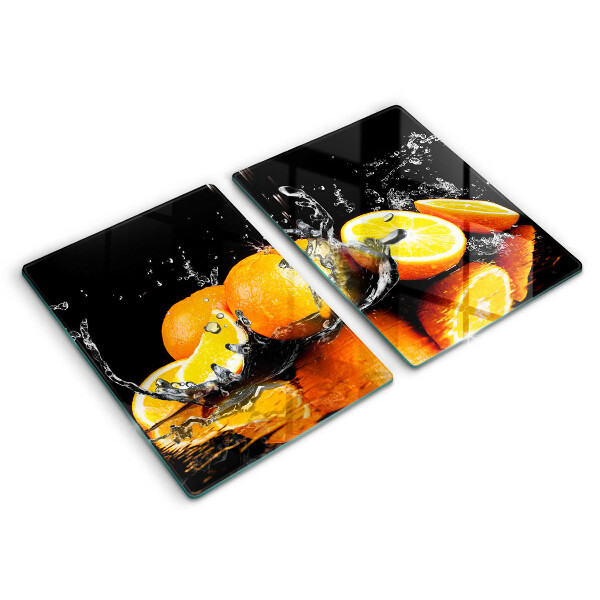 Chopping board Juicy fruit oranges