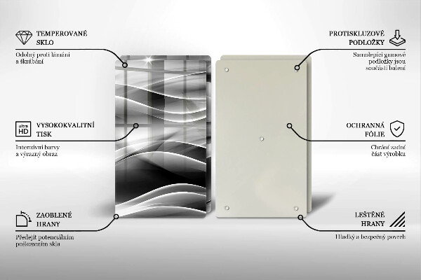 Chopping board Abstraction mild lines