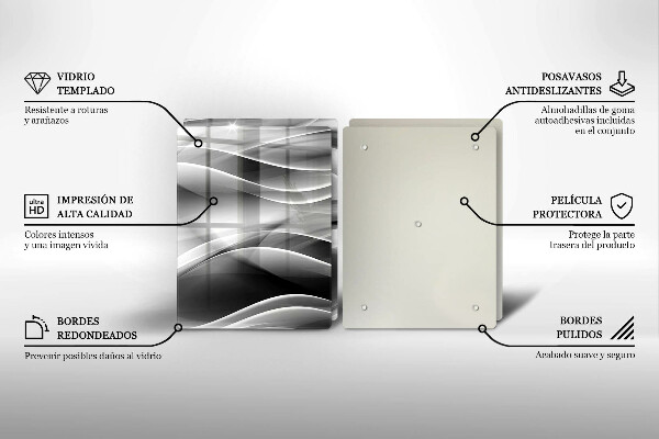 Chopping board Abstraction mild lines