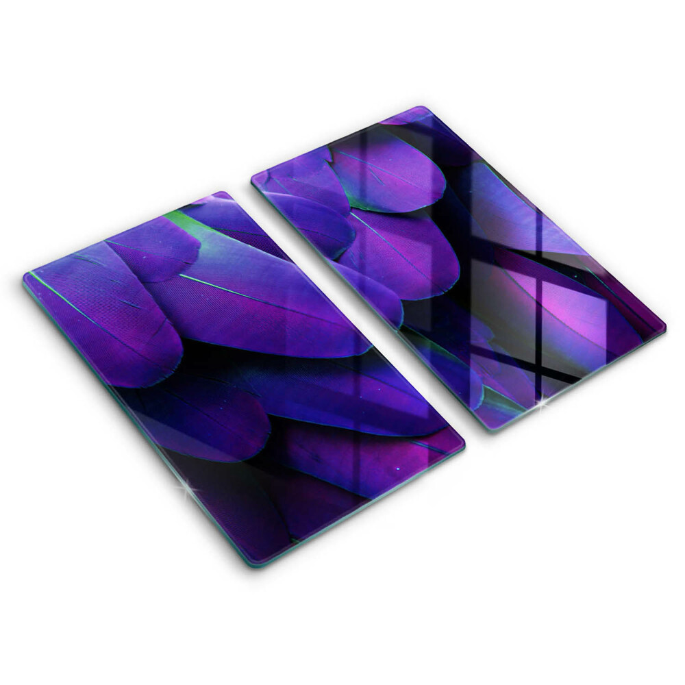 Chopping board Neon feathers