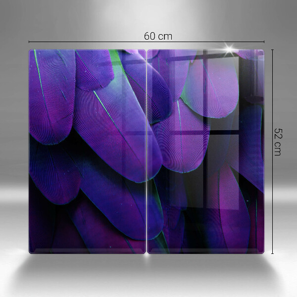 Chopping board Neon feathers