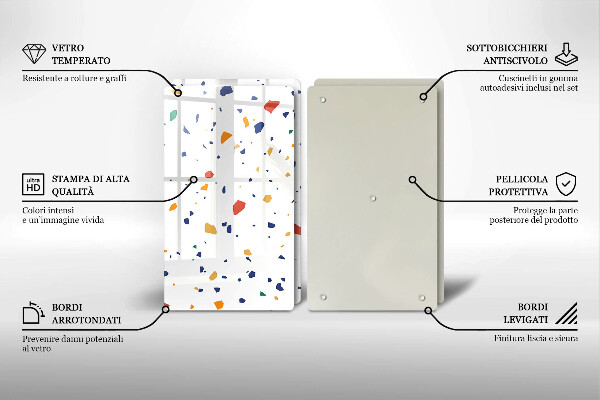 Chopping board Colored gres
