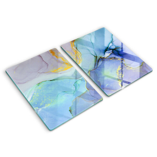 Chopping board Cracked stone gold