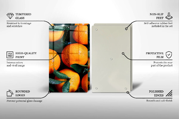 Chopping board Fruit oranges