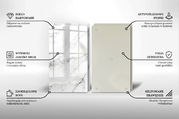 Chopping board Elegant marble texture