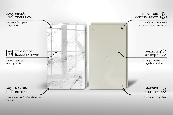 Chopping board Elegant marble texture