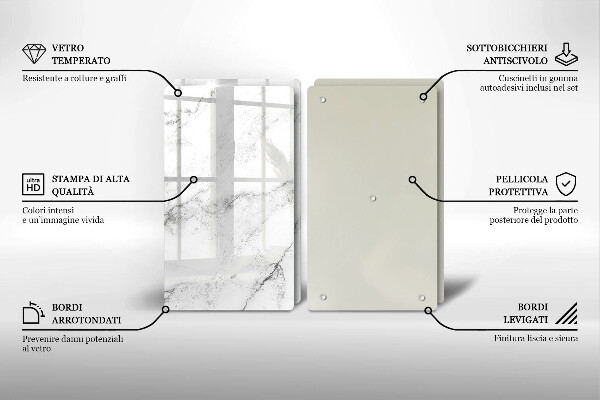 Chopping board Elegant marble texture