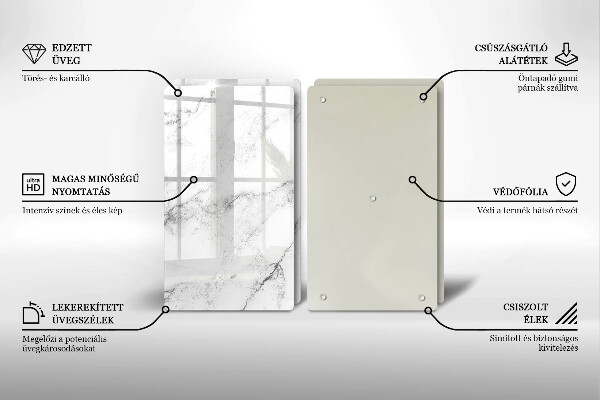 Chopping board Elegant marble texture