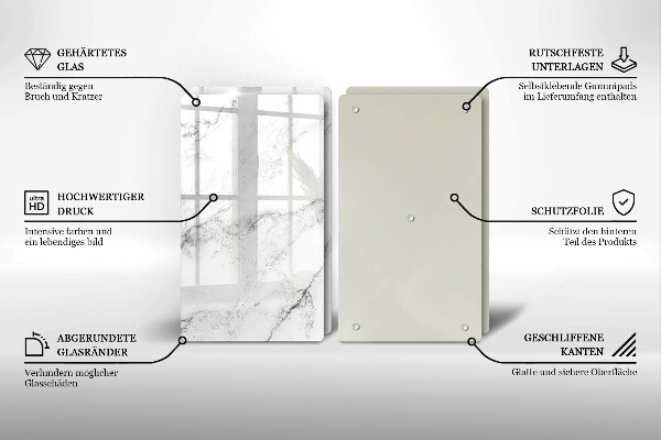 Chopping board Elegant marble texture