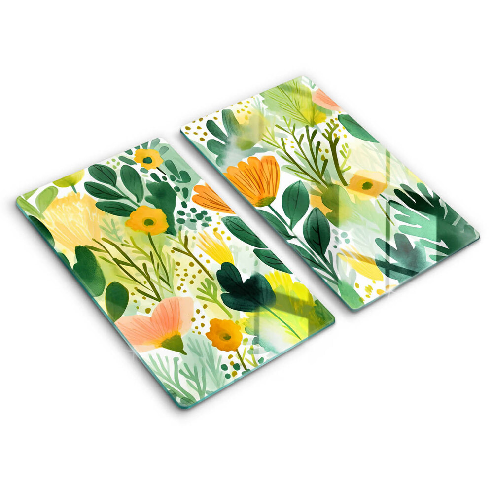 Chopping board Painted flowers