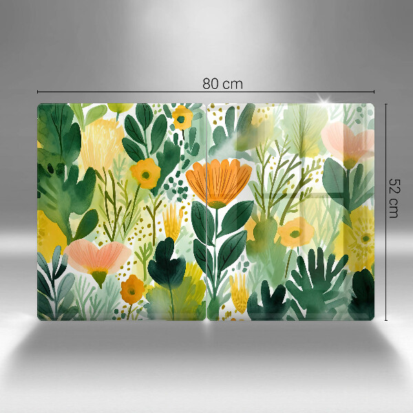 Chopping board Painted flowers