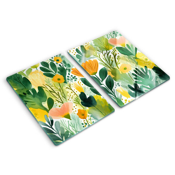 Chopping board Painted flowers