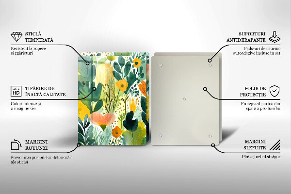 Chopping board Painted flowers