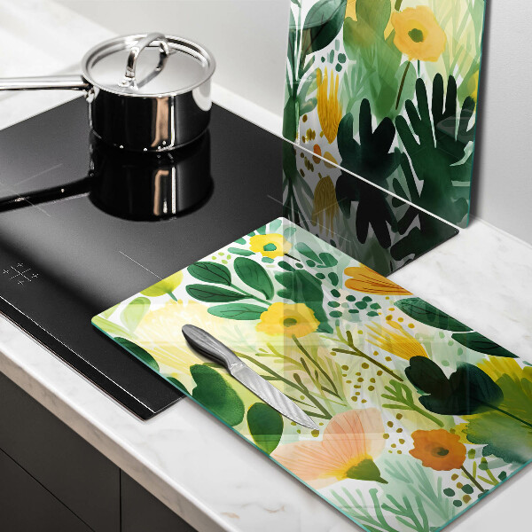 Chopping board Painted flowers