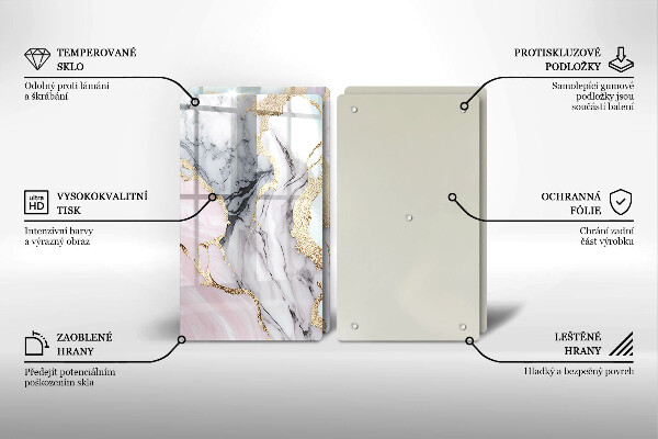 Chopping board Pastel marble