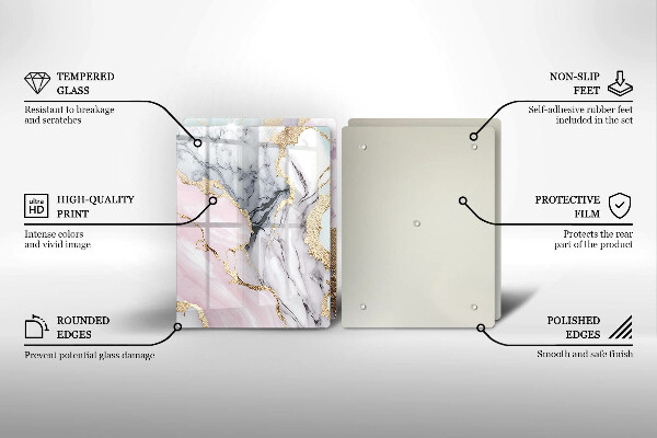 Chopping board Pastel marble