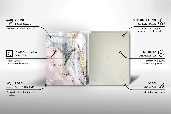 Chopping board Pastel marble