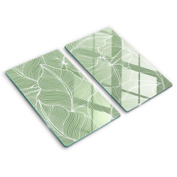 Chopping board Linear leaves