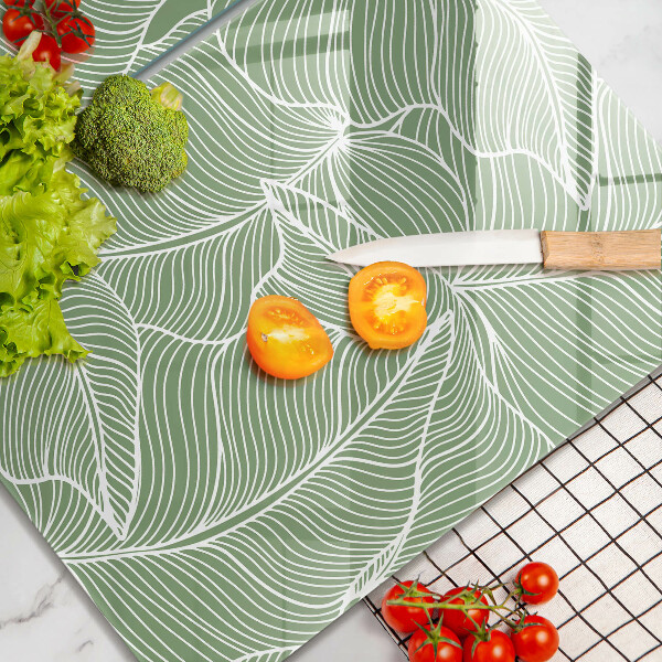 Chopping board Linear leaves