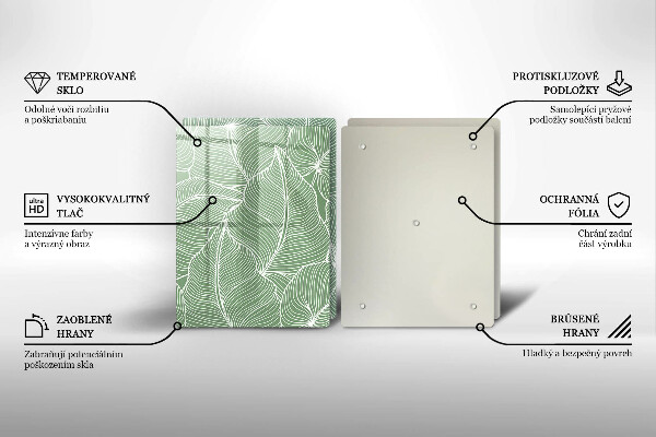 Chopping board Linear leaves