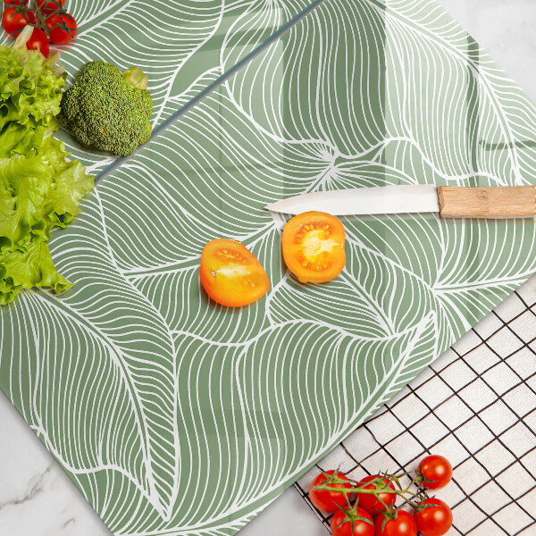 Chopping board Linear leaves
