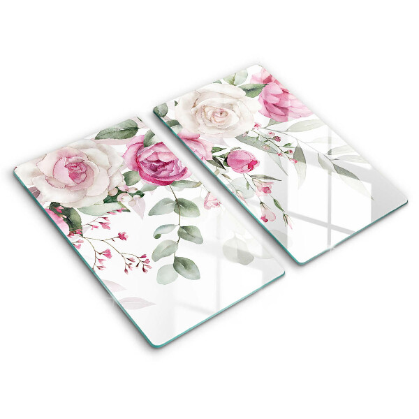 Chopping board Watercolor roses