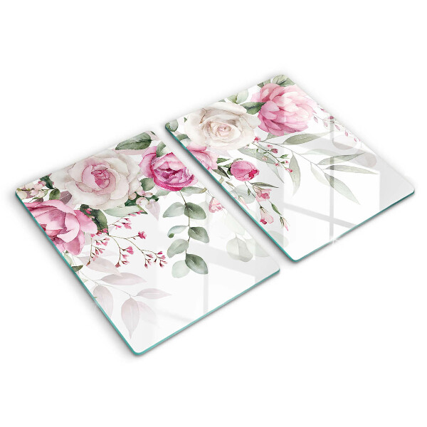 Chopping board Watercolor roses