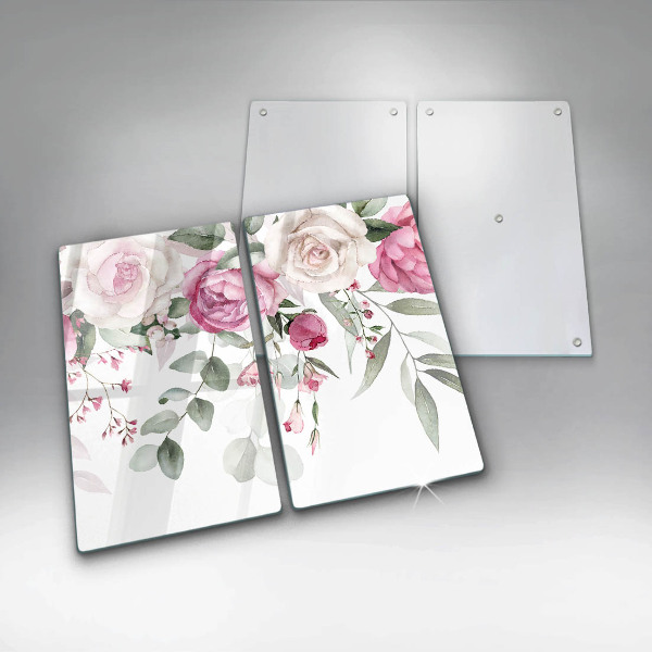 Chopping board Watercolor roses