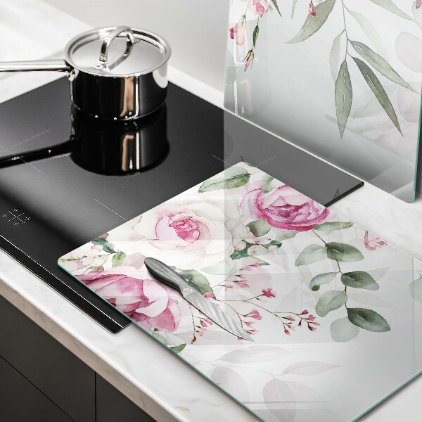 Chopping board Watercolor roses