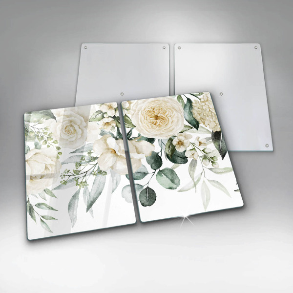 Chopping board Watercolor flowers