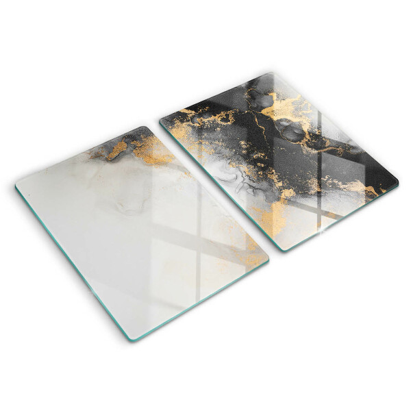 Chopping board Abstraction with gold