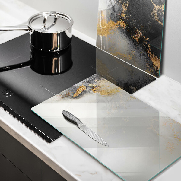 Chopping board Abstraction with gold