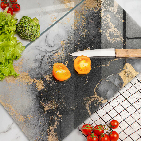 Chopping board Abstraction with gold