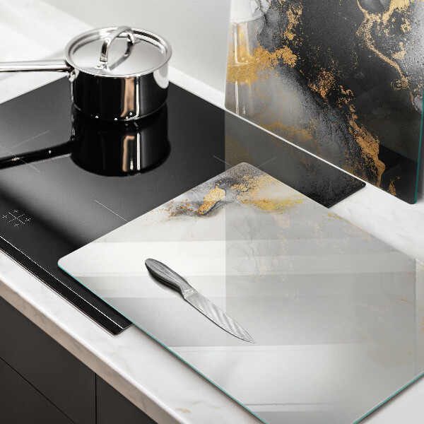 Chopping board Abstraction with gold