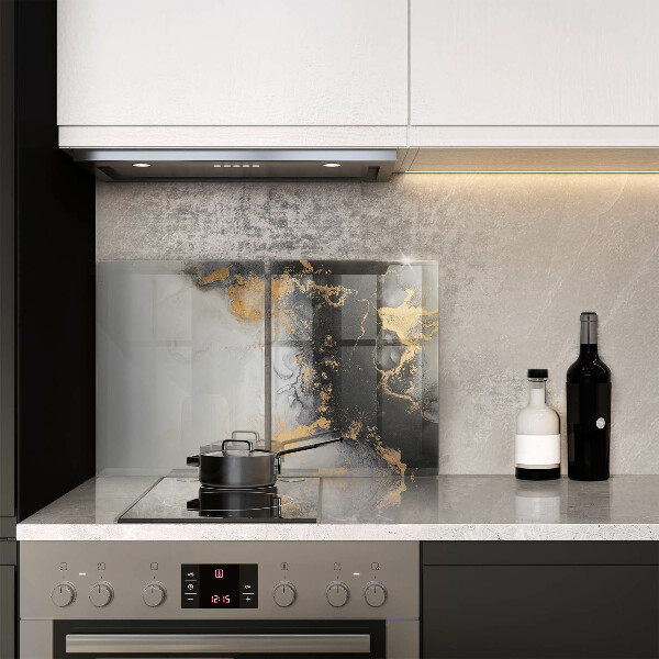 Chopping board Abstraction with gold