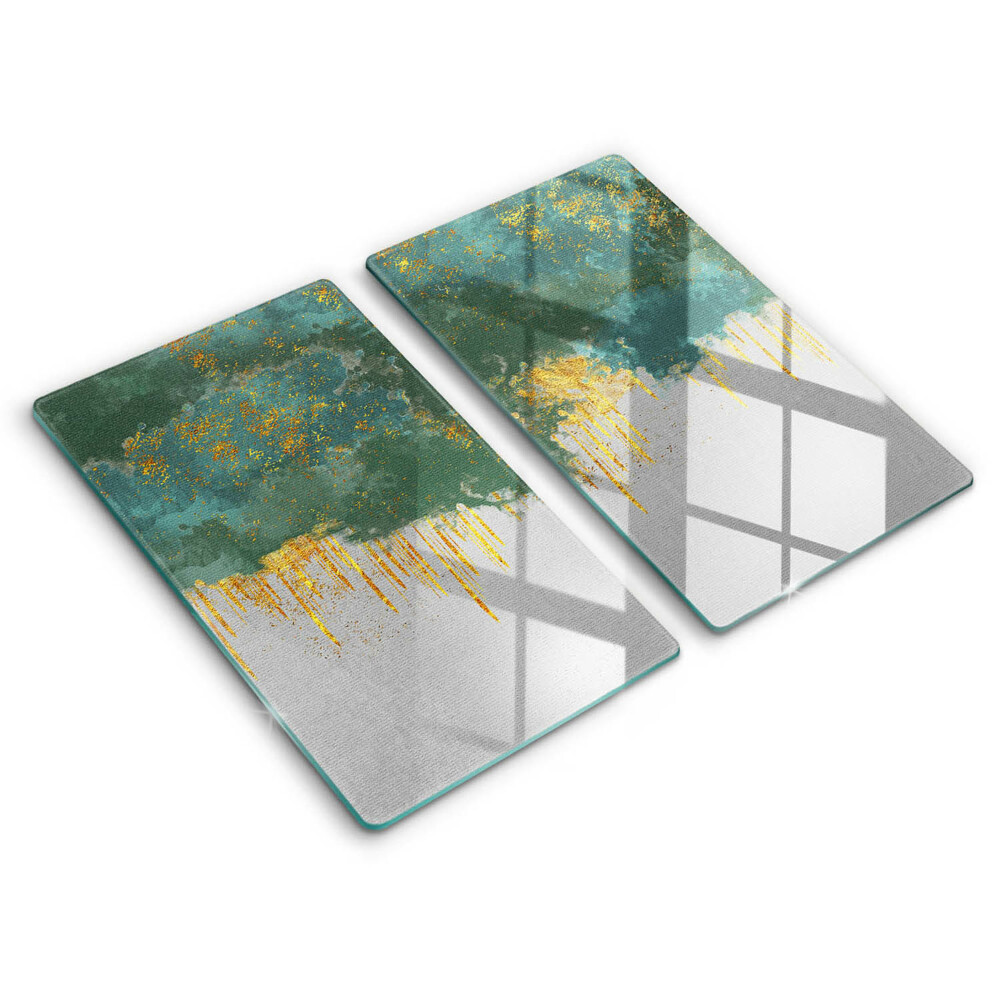 Chopping board Abstraction with gold