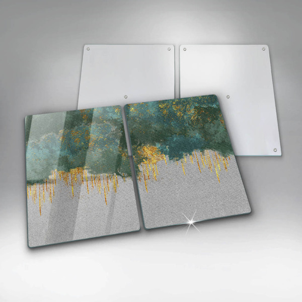 Chopping board Abstraction with gold