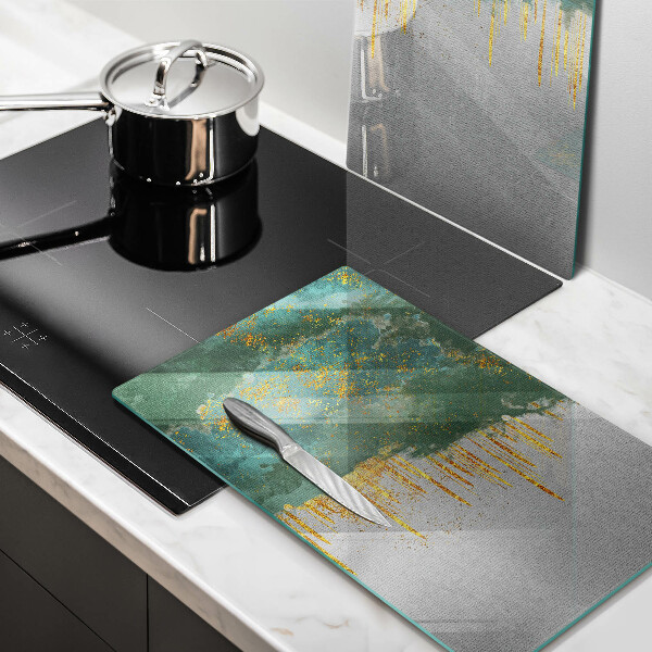 Chopping board Abstraction with gold