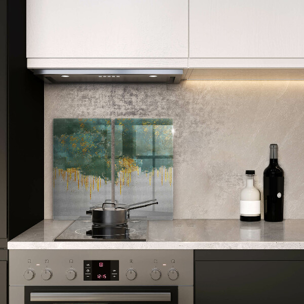 Chopping board Abstraction with gold