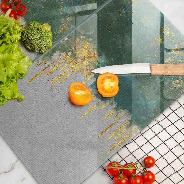Chopping board Abstraction with gold