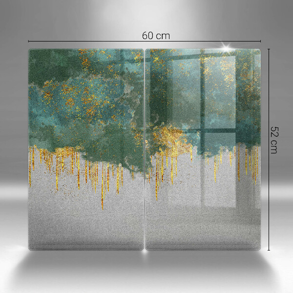 Chopping board Abstraction with gold