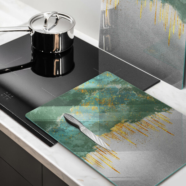 Chopping board Abstraction with gold