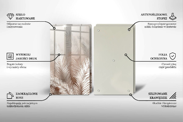 Chopping board Boho leaf vegetation