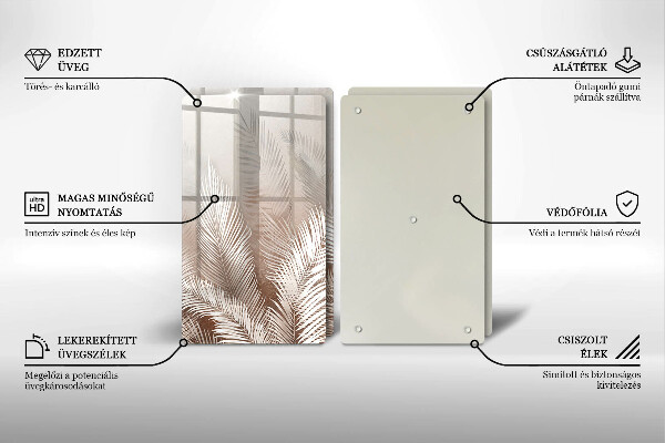 Chopping board Boho leaf vegetation