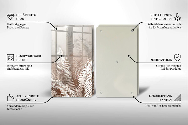 Chopping board Boho leaf vegetation