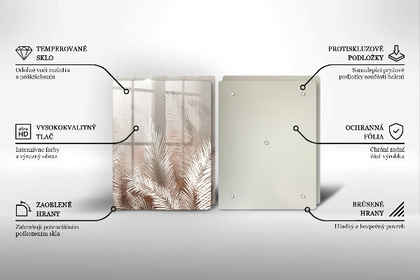 Chopping board Boho leaf vegetation